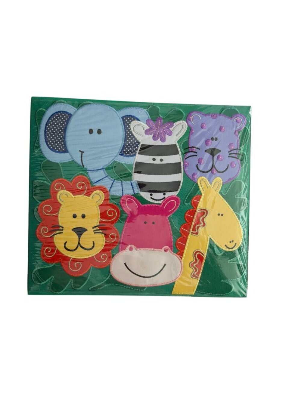 Jungle-Themed Amanda Blu Fine Scrapbook Album With 10 Top-Loading 12"x12" Page P